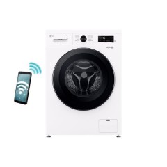 LG Πλυντήριο Ρούχων 8kg με Τεχνολογία Ατμού 1400 Στροφών 6 Motion F4X1008NWK